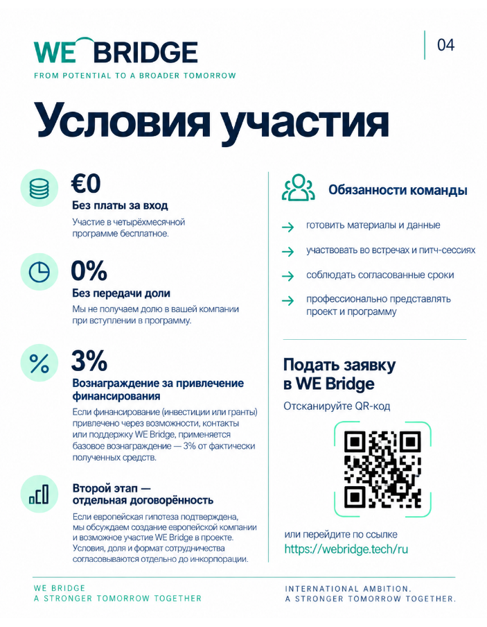 Programme presentation, 4